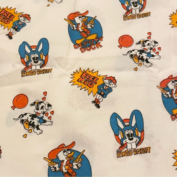Kids Cartoon Print Set of 2 Pillowcase Ringo Rabbit Deputy Duck - Picture 3 of 16